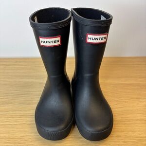 Hunter Classic Black Waterproof Toddler Size 9 Boys Boots (Girl 10)